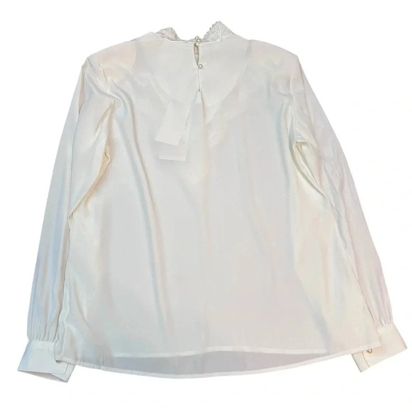 Vintage Yves St Clair Cream Lace Blouse - Picture 4 of 6
